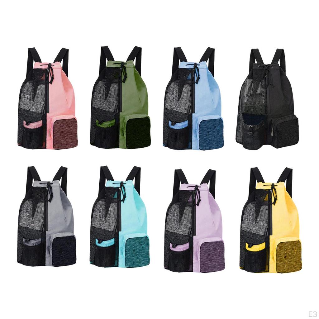 Backpack Swimming Bag Back Men Light Nylon Women with Damp Pocket