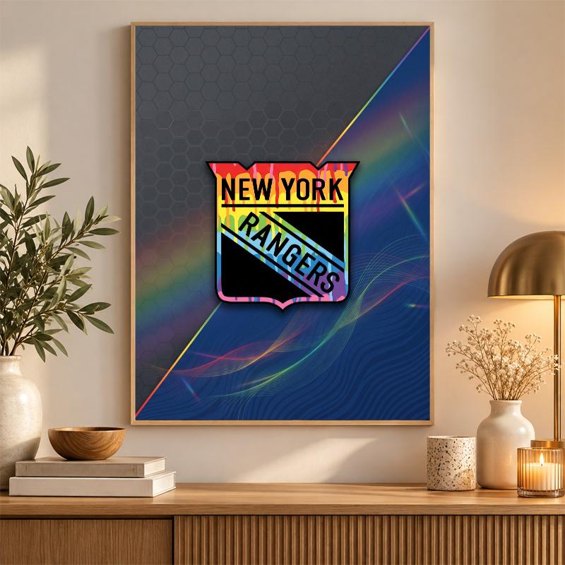 New York Rangers Diamond Painting Kit 5D Full Drill DIY Diamond Mosaic Wall Art Home Decor