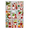 Christmas Faceless Dwarf Stickers for Window Glass Decoration Holiday Static Cling Decals