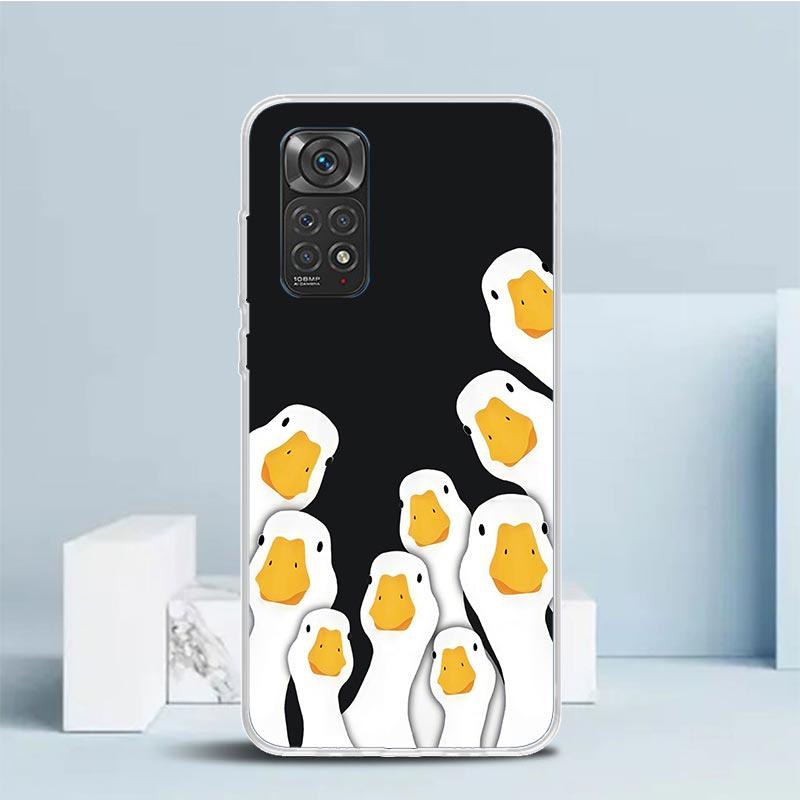 

Cartoon Duck Goose Game Silicon Call Phone Case For Xiaomi Redmi Note 14 13 12 12S 11 Pro Plus 11S 10 10S 11T 11E 4G 5G Soft Cov Redmi Note 13 Pro 4G