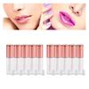 10pcs 1.2ml Lip Gloss Tube DIY Small Lipstick Tube Cosmetic Container with Plug (Rose Gold)