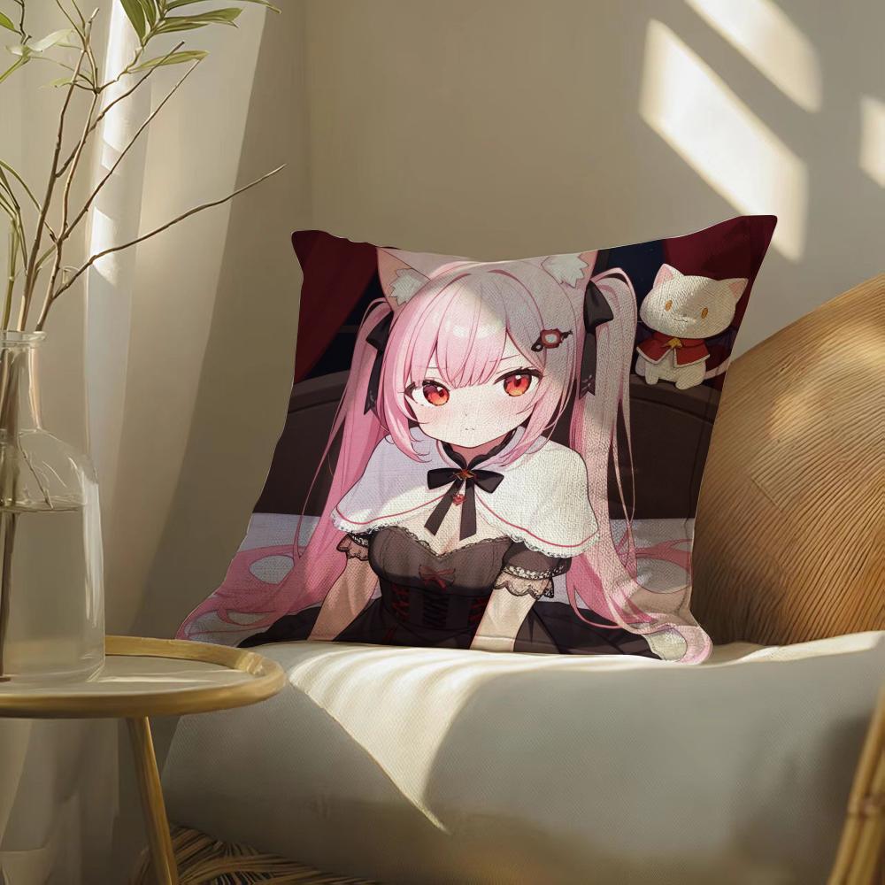 12Chocolanekoparaanime Pillow Case Pillowcase, Double-Sided Printed, Sofa Cushion, Bedroom Headboard