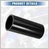 2.25" ID 6" Length 4-Ply Reinforced High Temp Straight Coupler Silicone Reducer Hose Black for Car Intercooler Intake Piping Replacement Car Parts