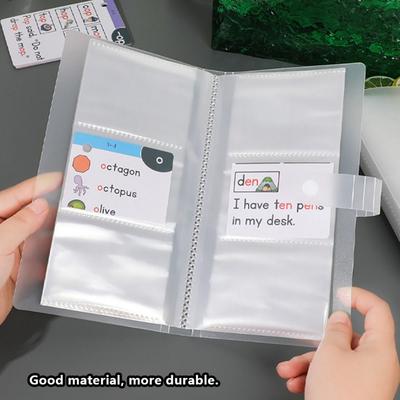 Multifunctional PVC Photo Album Transparent 3 Inch Idol Card Collection Binder Portable Bill Storage Booklet
