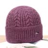 Middle aged mother hat winter lady warm cold old lady grandma knitted wool hat autumn and winter