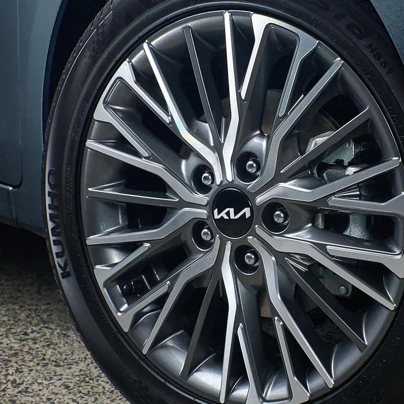 2026 Hot Car Sticker 4PCS 58MM Car Wheel Center Hub Caps Cover Accessories For KIA GT Line EV6 Sorento Niro EV9 Sportage Cerato