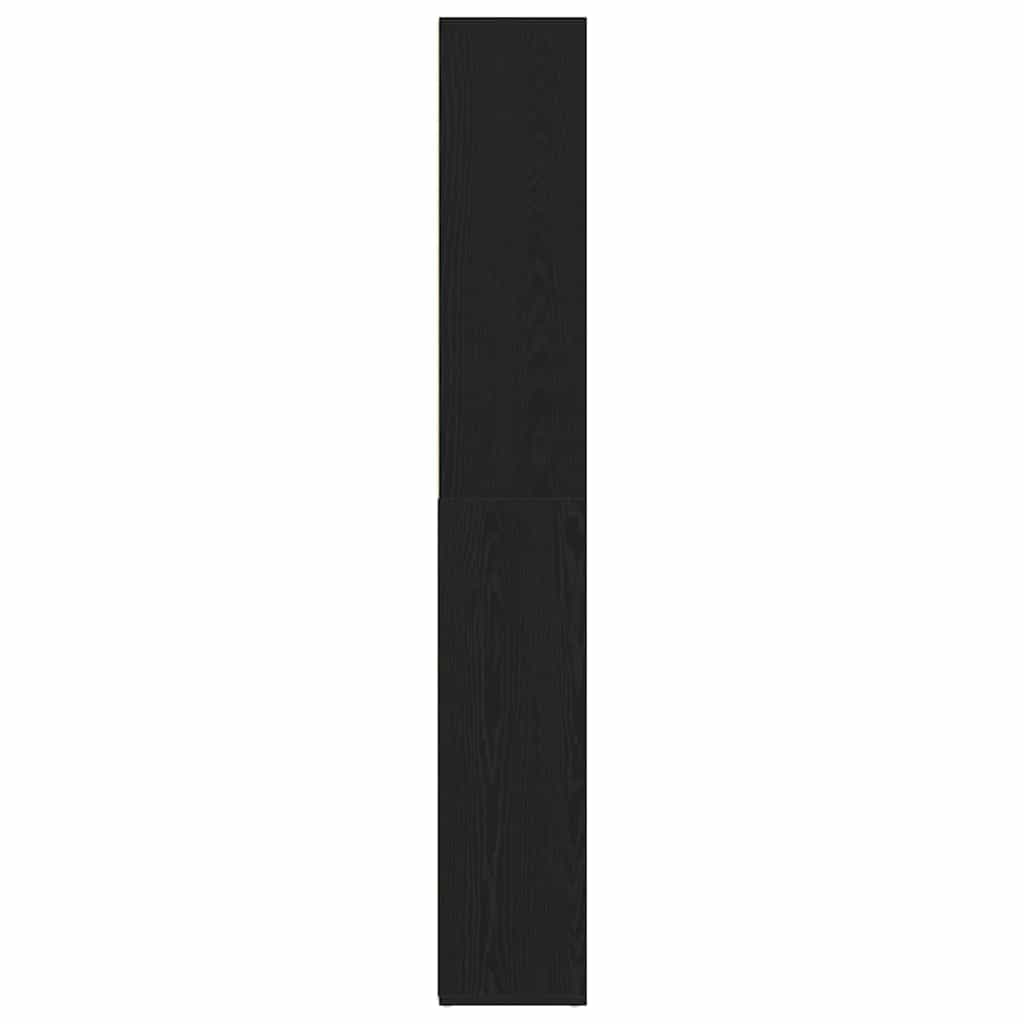Bookshelf Black Oak Effect 155 x 24 x 160 cm