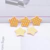 50Pcs 20mm PU Leather Star Applique for Handmade Hat Clothes Sewing Patches DIY Baby Headwear BB Clips Bow Decor Accessories