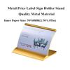 70x50mm Name Card Holder Metal Menu Sign Holder Hot Display Stand  Number Card