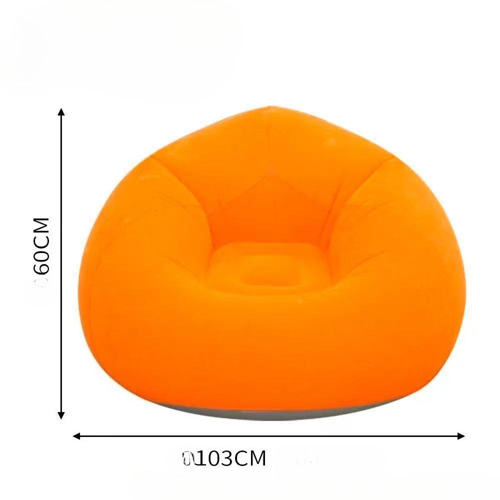 Soybean Bag Chair, Inflatable Sofa Chair, Soft, Comfortable,  Lazy Seat, Tatami Chair, Lazy Sofa, Circular Single Sofa