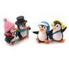 4 teile/satz DIY Handwerk Mini Winter Pinguin Miniatur Figurine Weihnachten Figuren Für Fee Garten Gnome Moos Terrarien Dekoration