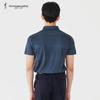 TRIES Men's Blended Lapel Short-Sleeved Polo Shirt