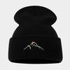 Hot Sale Sunset Mountains Embroidered Knitted Hat Winter New Men's and Women's Outdoor Leisure Sports Warm Stacking Hat