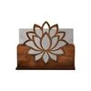 Wooden Paper Towel Holder Decorative Detachable Napkin Holder Space-Saving Practical Tissue Storage Rack Tabletop Display