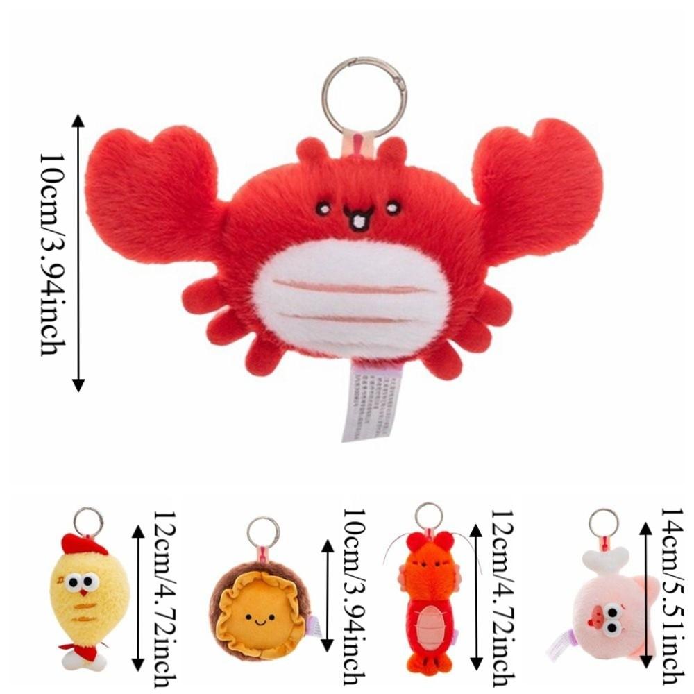 Mini-Plüsch-Lebensmittel-Anhänger Niedlicher Beutel Zarte Dekoration Neuer Snack-Schlüsselanhänger Modeaccessoires