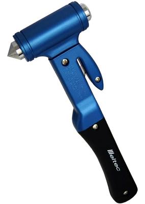 Meltec Car Rescue Hammer with Seatbelt Cutter for Emergency Evacuation Meltec Glass Water FT-16 Breaking, Submergence, Accidents, Etc.