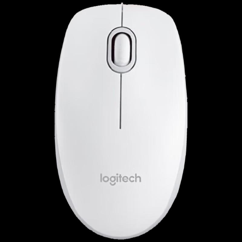 

Logitech M100r Wired Optical Mouse, White