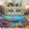 Large Marine Life Area Rug with Sea Turtles and Coral Reefs Living Room Bedroom Colorful Decor Carpet Home Decoration Ma
