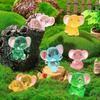 10Pcs Luminous Mini Resin Elephant Glow In The Dark Tiny Elephant Figures For Diy Fairy Garden Container Potted Plant Decor