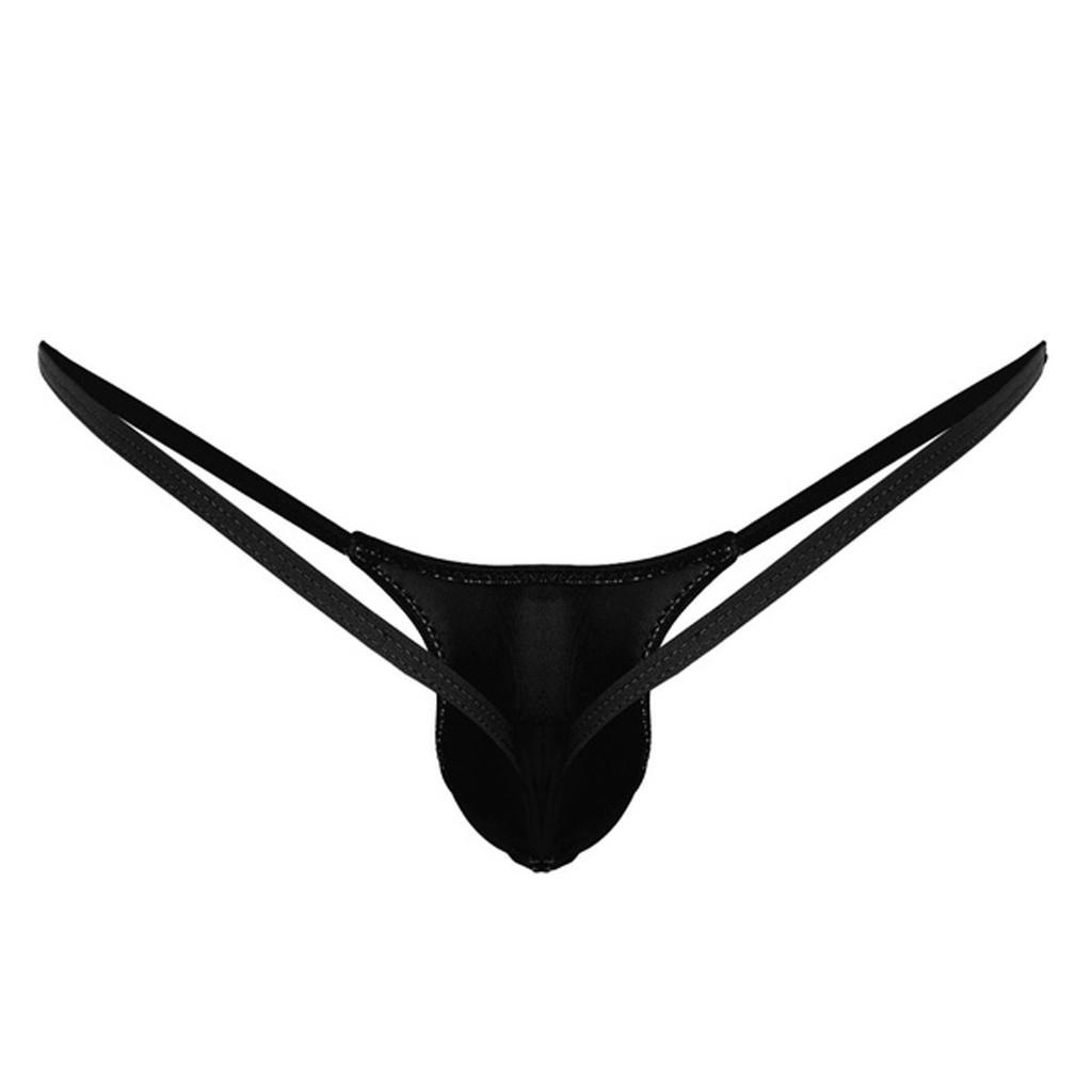 Open Back Mens Underpants Low  Briefs G-string Thong Underwear
