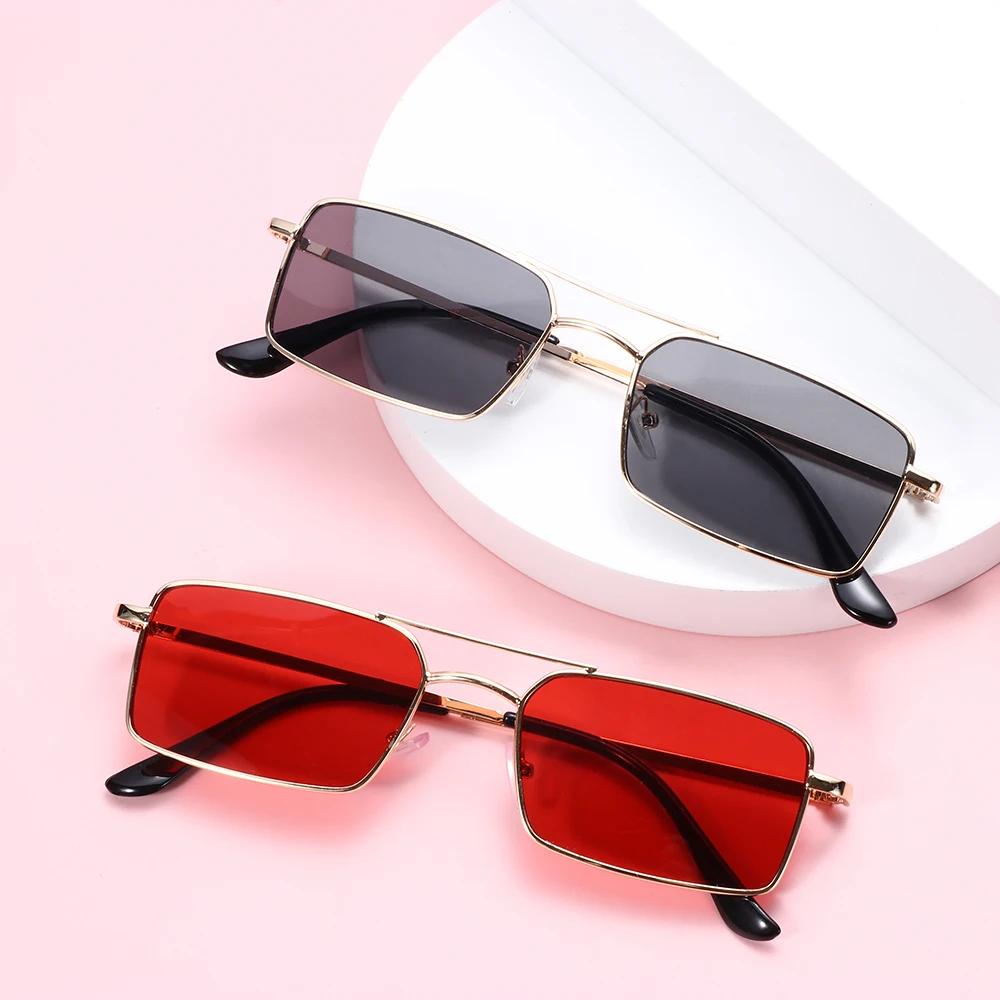 Classic for Women and Men UV400 Lens Retro Rectangle Sunglasses Sun Glasses Steampunk Sunglasses Small Frame