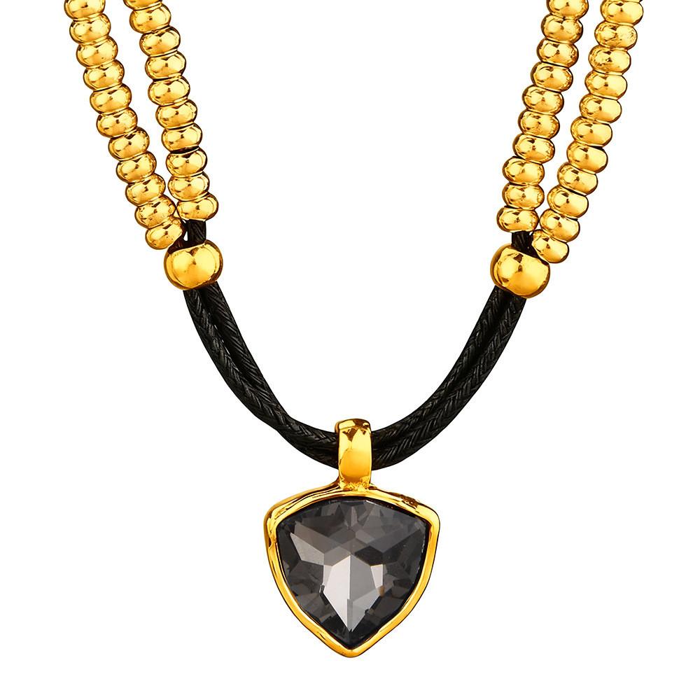 Vintage Heart Shape Necklace With Handcrafted Chain For Women