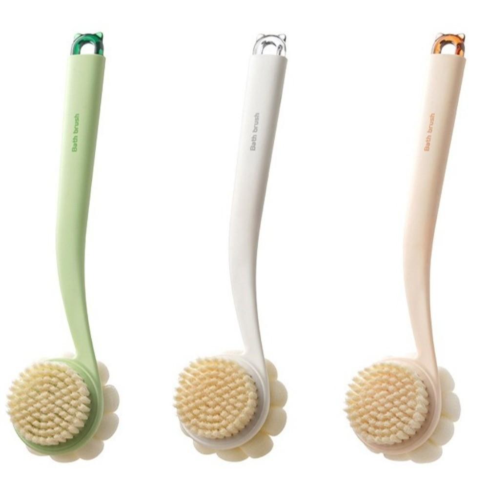 Long Handle Bath Brush Soft Bristles Back Scrubber Creative Shower Body Brush Skin Exfoliating
