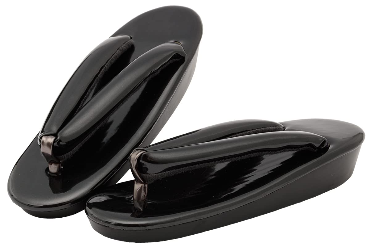 

SOUBIEN Women s Zori Sandals for Coming-of-Age Ceremonies and Graduations, Oval, Urethane Fabric, Suitable for Rain or Shine, Black