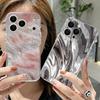 Gilding Marble Pattern Case For iPhone 17 Pro Max Coque iPhone 16 15 14 13 12 Pro Max 11 Clear TPU Silicone Soft Cover
