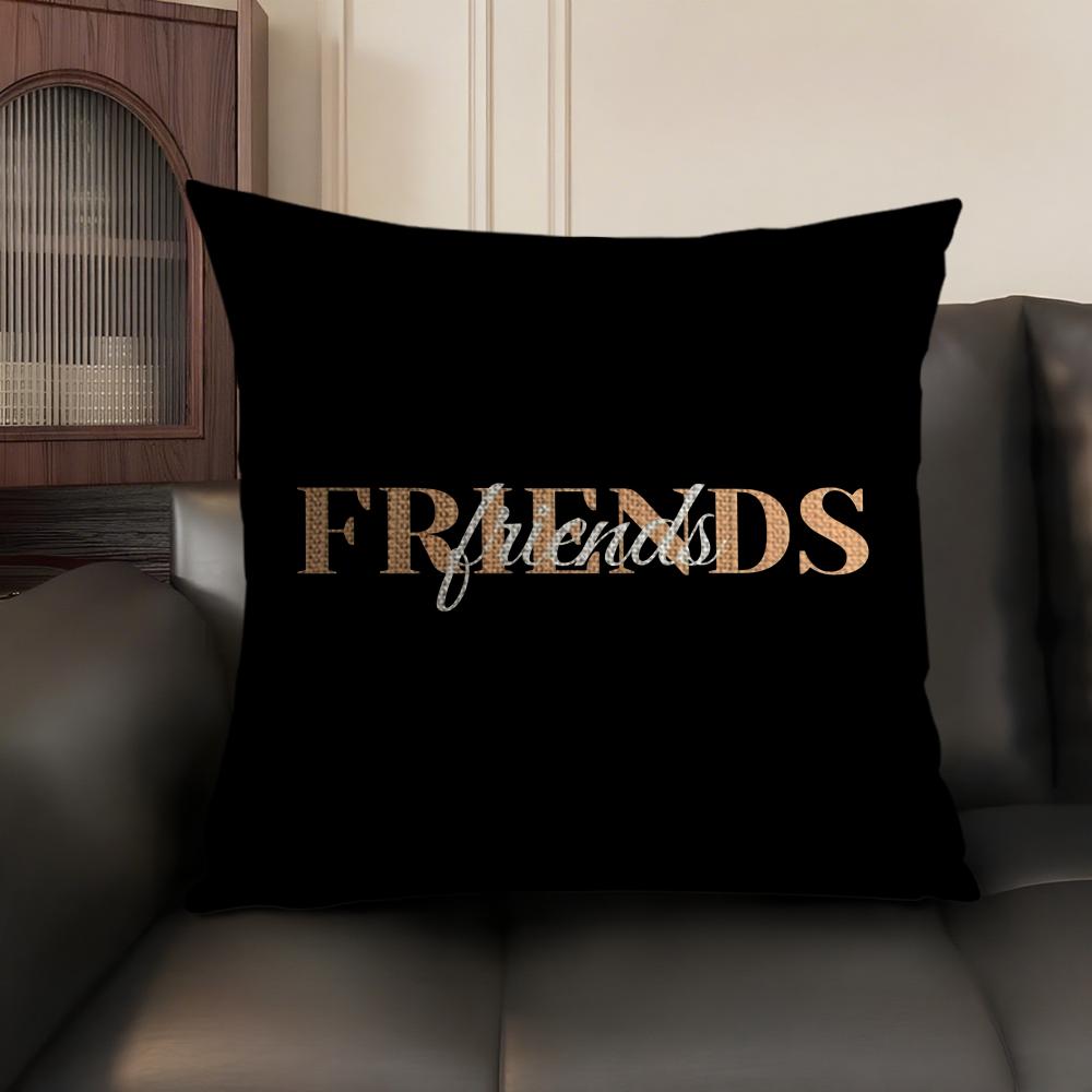 Simplicity Pattern Love Cushion Cover Natural Linen Organic Fabric Double-Sided Printing Sofa Home Decor Gift Pillow Case