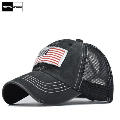 Letnie USA siatkowe czapki z daszkiem dla mężczyzn damskie czapki baseballowe Hip Hop tata kapelusz czapka typu Trucker