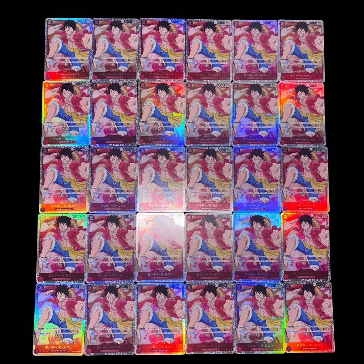 Used No.674 One Piece Card Monkey D. Luffy SR 30 pieces OP01-024