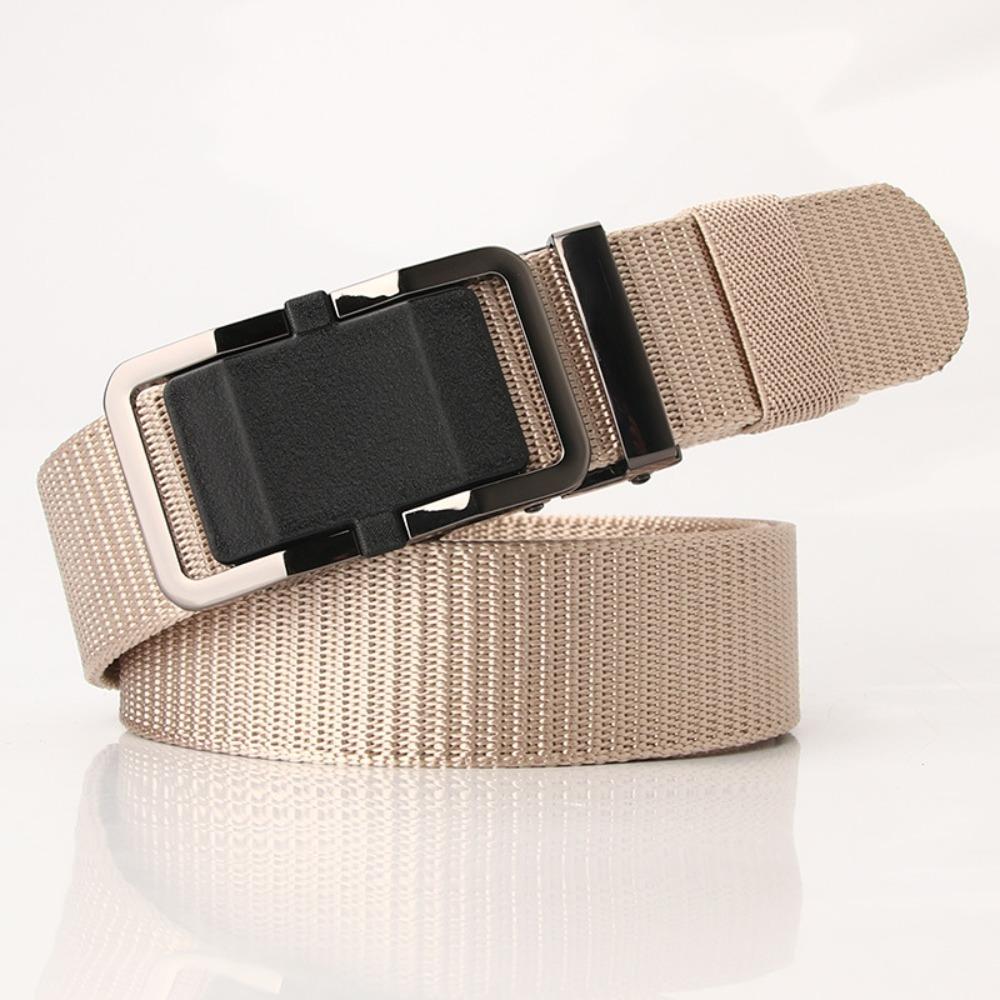 

Jeans Decor Nylon Belt Zinc Zinc Alloy Buckle Men Waistband Cargo Pants Accessories бежевий