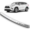 Car Stainless Steel Rear Bumper Protector, for Toyota Highlander 2015-2021 Accessories, Auto Parts Tailgate Back Trunk Door Sill Cover Scuff Plate