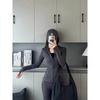 Womens Fleece-Lined Yoga Jacket With Zipper Stretchy Slim Fit Long Sleeve Activewear Top Gym Workout