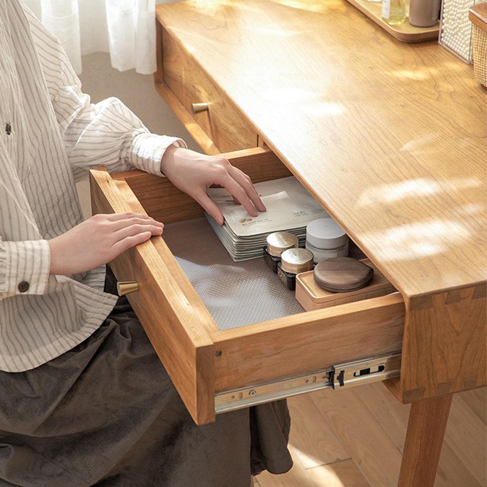 1 Roll Drawer Pads Shelf Cover Liner Non-slip Waterproof Closet Place Pads Table Pads Cabinet Oil-proof Liner Non-adhesive