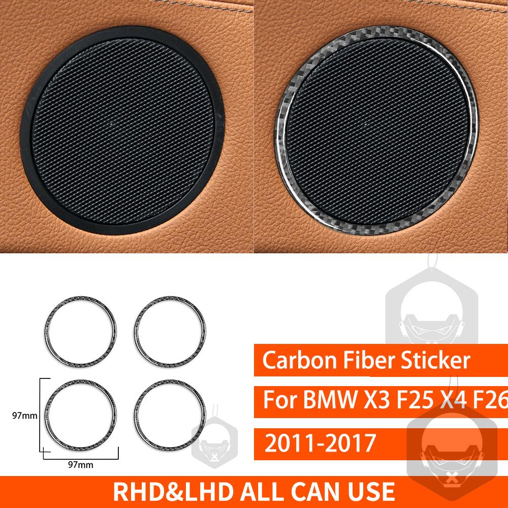 For BMW X3 F25 X4 F26 2011 2012 2013 2014 2015 2016 2017 Center Console Trim Real Carbon Fiber Stickers Car Interior Accessories