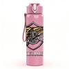 1PC Gold Wing Emblem 750ml Sports Water Bottle Leakproof Straw Lid Outdoor Office Home