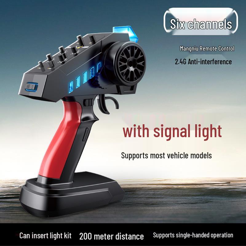 MN-89K 2.4G Six-Channel Pistol Grip Remote Controller for Car, Boat, and Tank Models