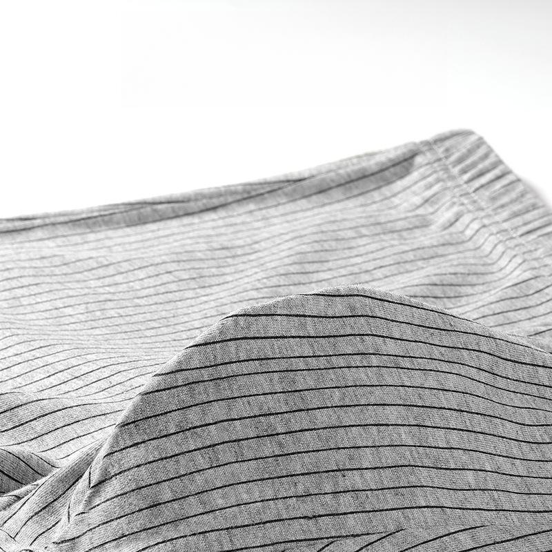 4pcs Men's Underwear Flat Leg Pants Mid Waist Plus Size Four Corner Pants Breathable Linear Shorts Boxer Brief