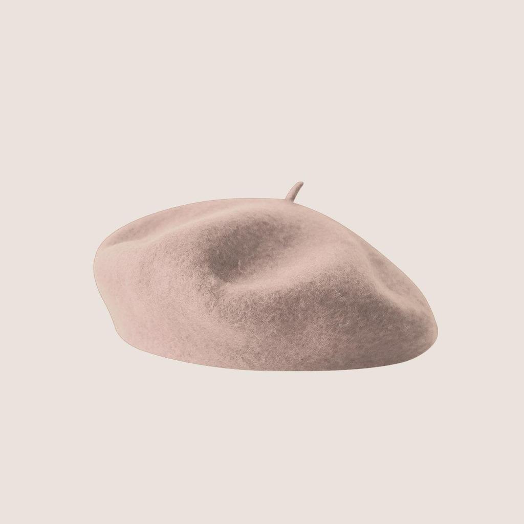 Vintage Wool French Beret for Women Solid Fashion Simple Casual Beret Solid Classic Breathable Soft Comfortable Hat for Fall Winter