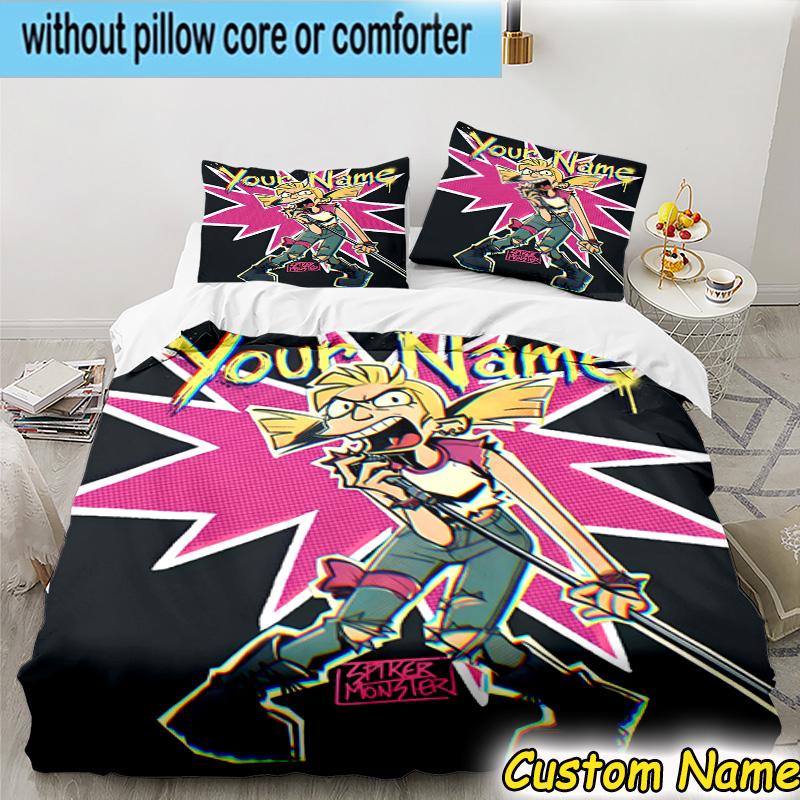 3pcs Custom Name Arnold Adventure Awaits Bedding Set Includes 1 Duvet Cover & 2 Pillowcases for All Seasons Dormitory Home Decor Christmas gifts