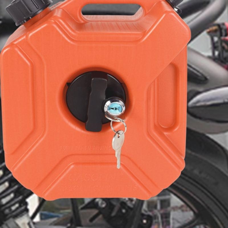 3L Motorrad-Kraftstoffbehälter Sicherheitsschloss Montagebehälter Seitenkasten für Outdoor-Straßenreisen Notfälle