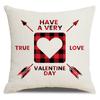 Valentine's Day Pillow Cover New Letter Love Sofa Cushion Cover Short Plush Cushion Pillow