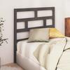 Vidaxl Bed Headboard, Grey, 81X4X100 Cm, Solid Pine Wood