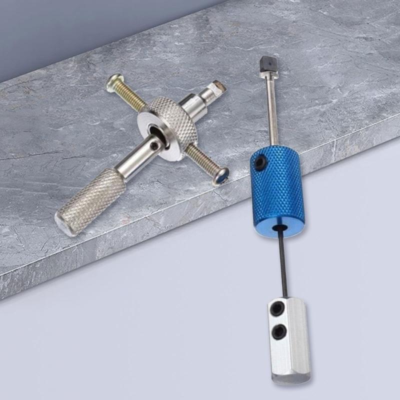 Narzędzie do naprawy zamka drzwiowego Zestaw wytrychów Narzędzie do naprawy domowej Ściągacz do zamków dyskowych z długim uchwytem dla technika naprawczego Akcesoria