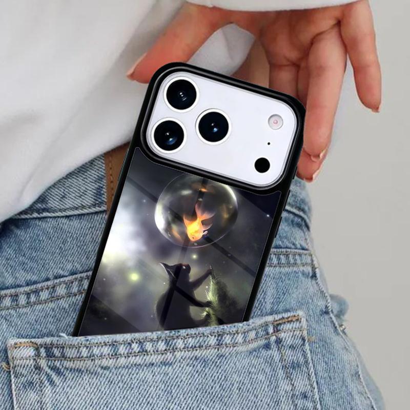 Cat And Goldfish Phone Case for iPhone 16e 15 14 13 12 17 Pro Max Plus Air 17pro Cover Coque