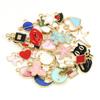 30Pcs Pendants Colorful Plated Mixed Pattern for DIY Necklace Bracelet Earring Jewelry Accessories