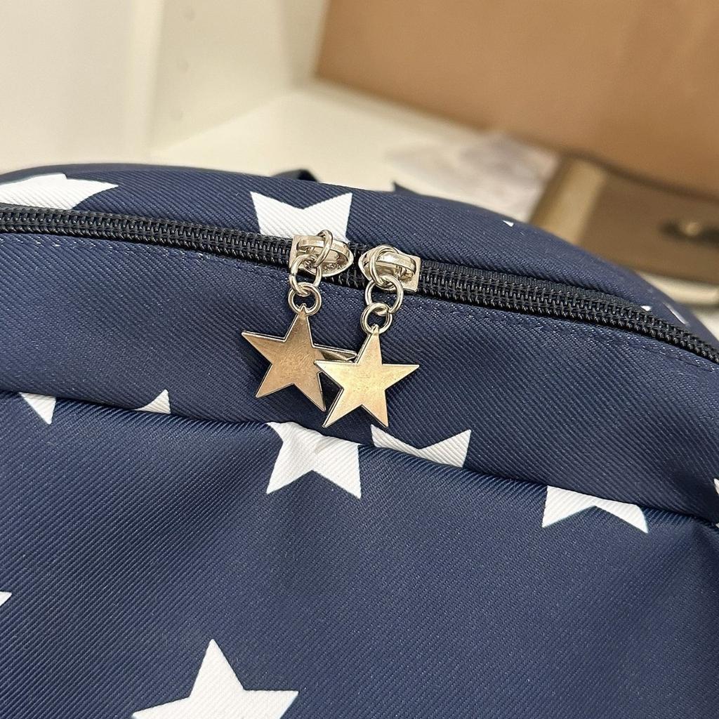 Schoolbag High-value New Star Printing Schoolbag Large-capacity Leisure Travel Backpack Trendy Cool Junior and High School Lightweight Backpack