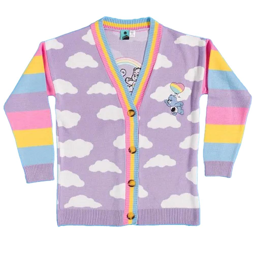 Care Bears Unisex Adult Cloud Knitted Cardigan